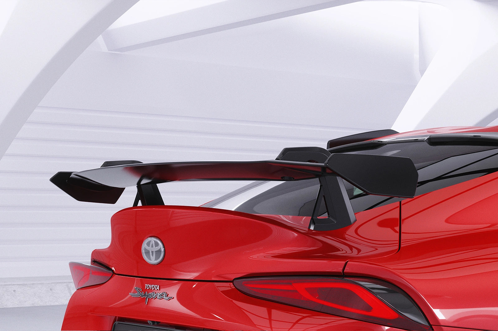 CSR Schwanenhals Heckflügel mit ABE für Toyota GR Supra (A90) SHF030-D02-F002-F-L | Unlackiert roh (Lackierung erforderlich)