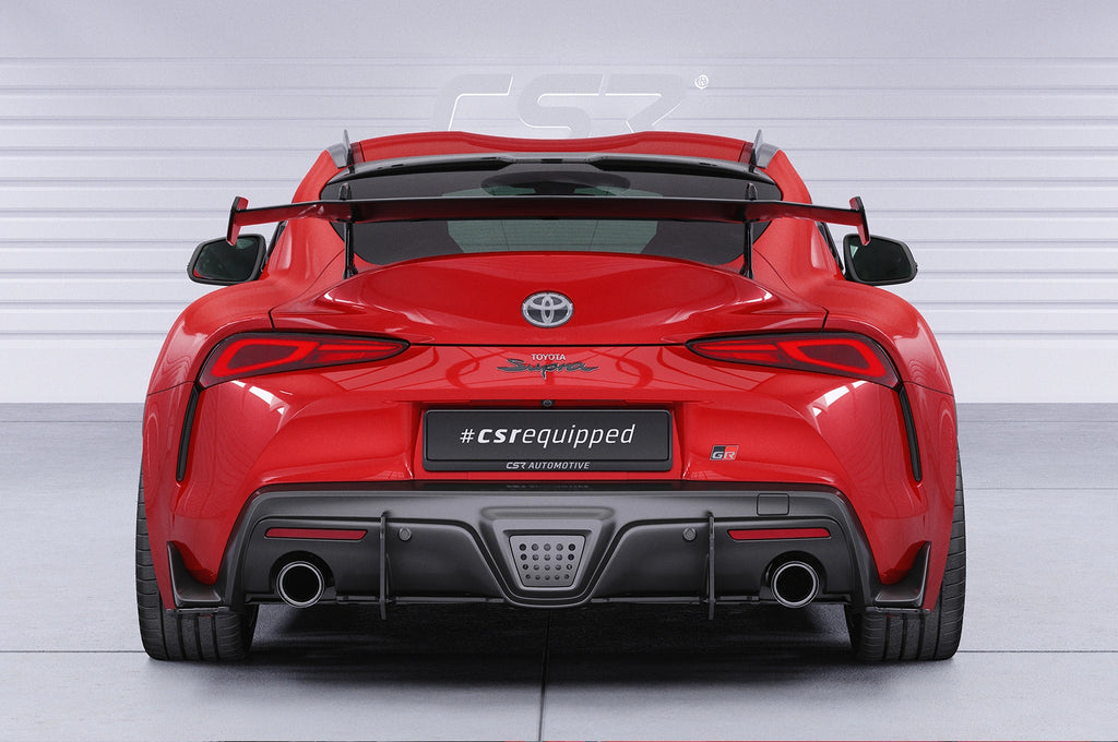 CSR Schwanenhals Heckflügel mit ABE für Toyota GR Supra (A90) SHF030-D02-F002-F-L | Unlackiert roh (Lackierung erforderlich)