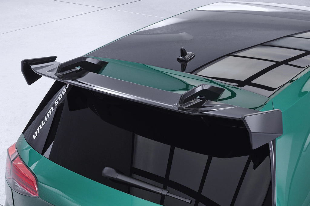 CSR Schwanenhals Heckflügel mit ABE für VW Golf 7 GTI, GTD, GTE, R, R-Line SHF052-F004-F-L | Unlackiert roh (Lackierung erforderlich)