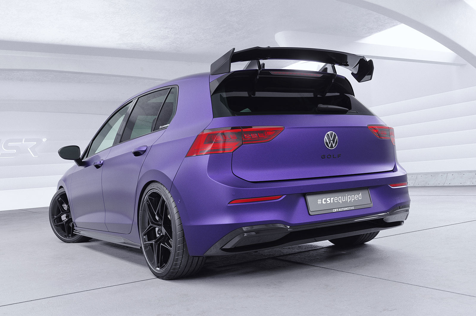 CSR Schwanenhals Heckflügel mit ABE für VW Golf 8 Basis/ R-Line/ GTE