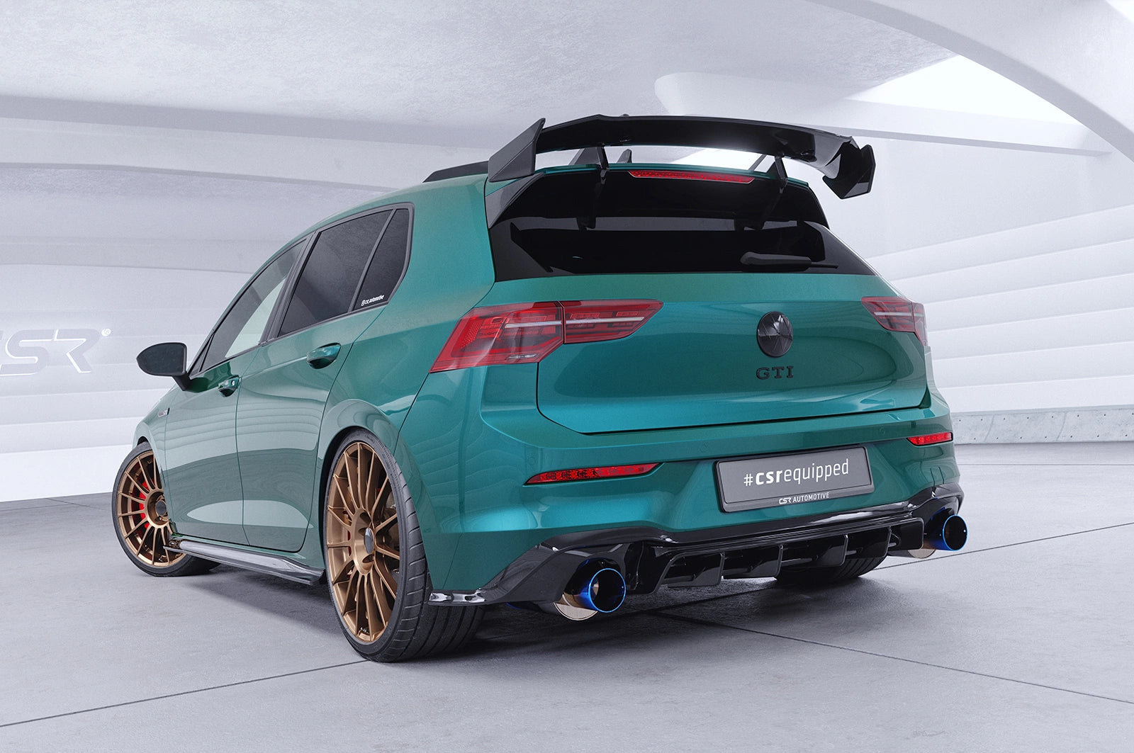 CSR Schwanenhals Heckflügel mit ABE für VW Golf 8 GTI/ GTD/ R