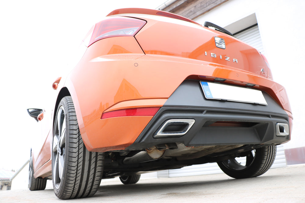Fox passend fürSeat Ibiza V - KJ Endschalldämpfer ohne elektronische Abgasklappe - Endrohre Dieseloptik