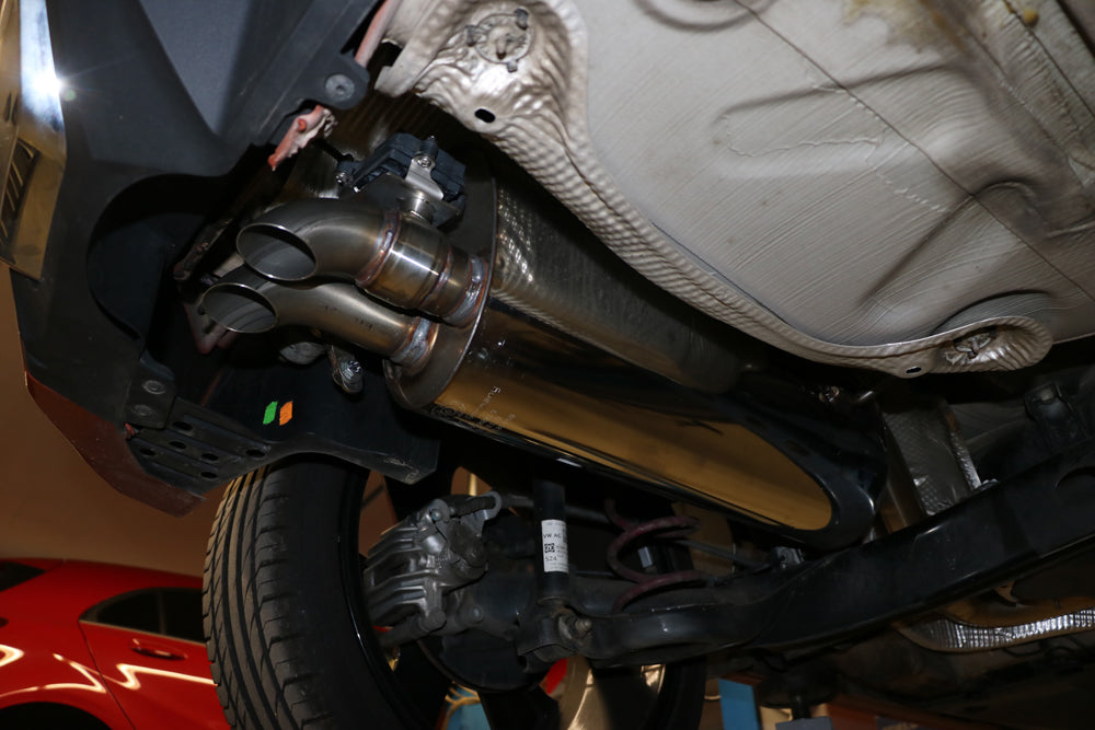 Fox passend fürSeat Ibiza V - KJ Endschalldämpfer mit elektronischer Abgasklappe - Endrohre Dieseloptik