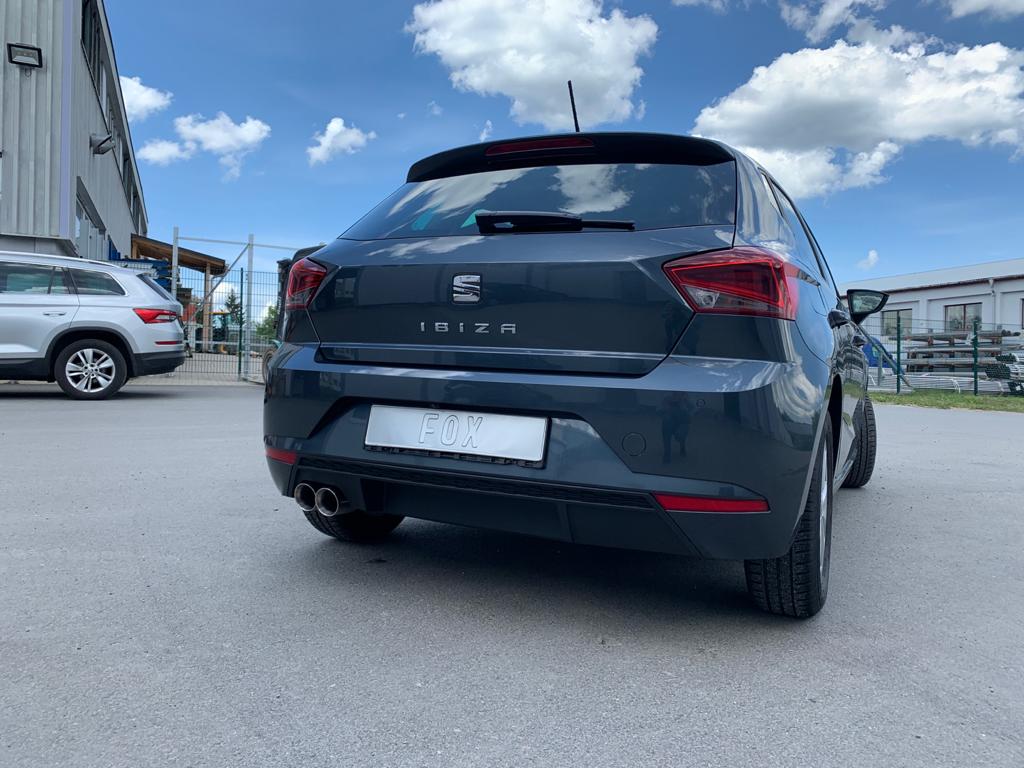 Fox passend fürSeat Ibiza V - KJ Endschalldämpfer - 2x80 Typ 25