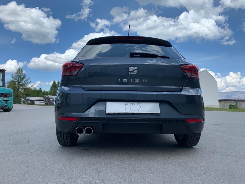 Fox passend fürSeat Ibiza V - KJ Endschalldämpfer - 2x80 Typ 25