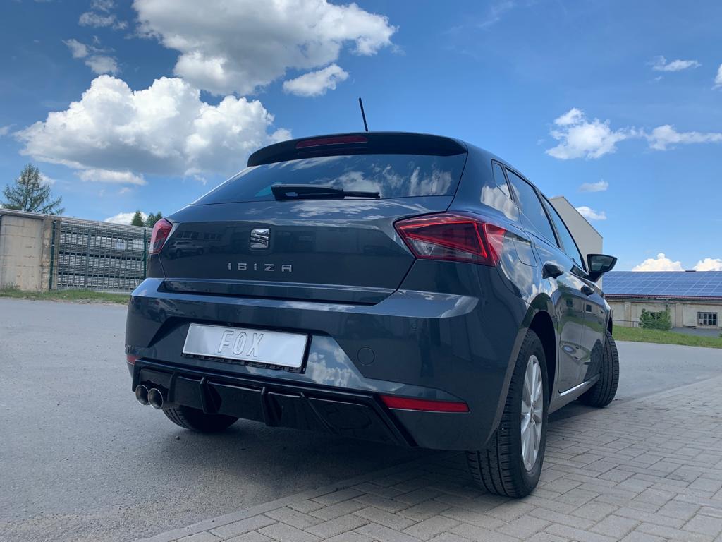 Fox passend für Seat Ibiza V - KJ Endschalldämpfer mit Abgasklappe - 2x80 Typ 25