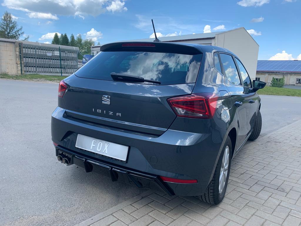 Fox passend fürSeat Ibiza V - KJ Endschalldämpfer ohne Abgasklappe - 2x80 Typ 25