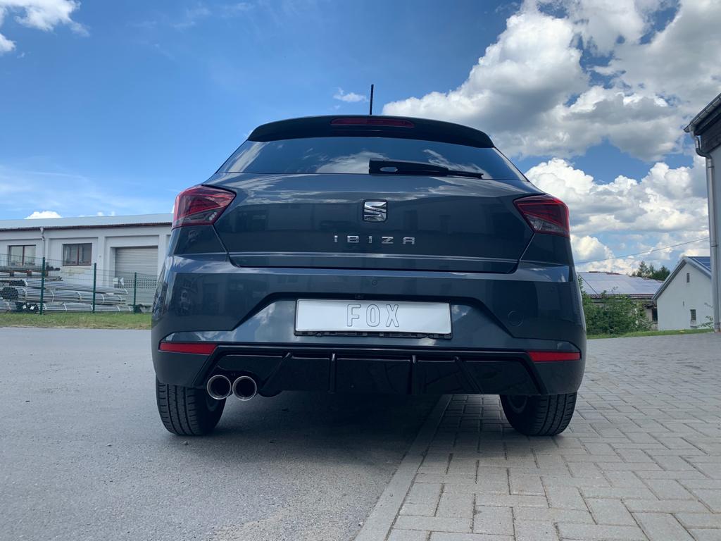 Fox passend fürSeat Ibiza V - KJ Endschalldämpfer ohne Abgasklappe - 2x80 Typ 25