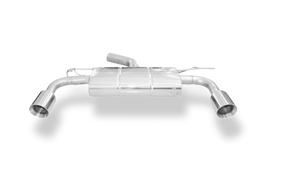 Fox passend für Seat Leon 5F Endschalldämpfer rechts/links - 1x100 Typ 25 rechts/links für Rieger Stoßstange (Art. Nr. 00088089)