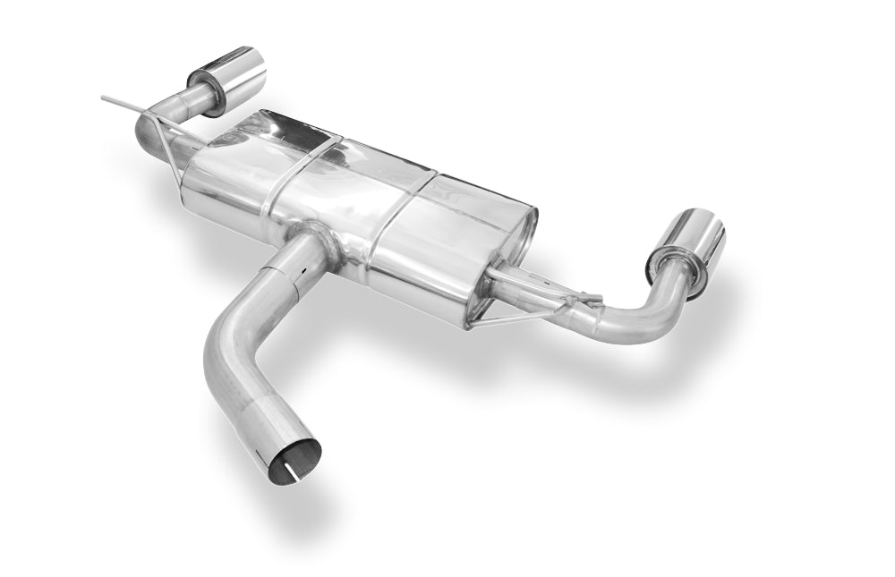 Fox passend fürSeat Leon 5F Endschalldämpfer rechts/links - 1x100 Typ 25 rechts/links für Rieger Stoßstange (Art. Nr. 00088089)
