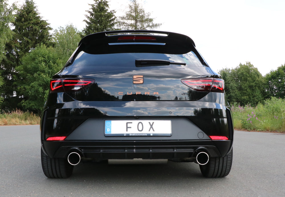 Fox passend fürSeat Leon 5F Cupra R Endschalldämpfer Ausgang rechts/links - 1x100 Typ 12 rechts/links