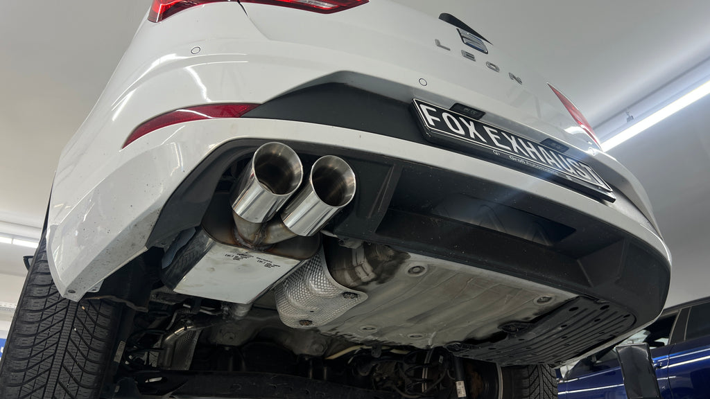 Fox passend fürSeat Leon 5F ST - Starre Hinterachse Endschalldämpfer - 2x90 Typ 25