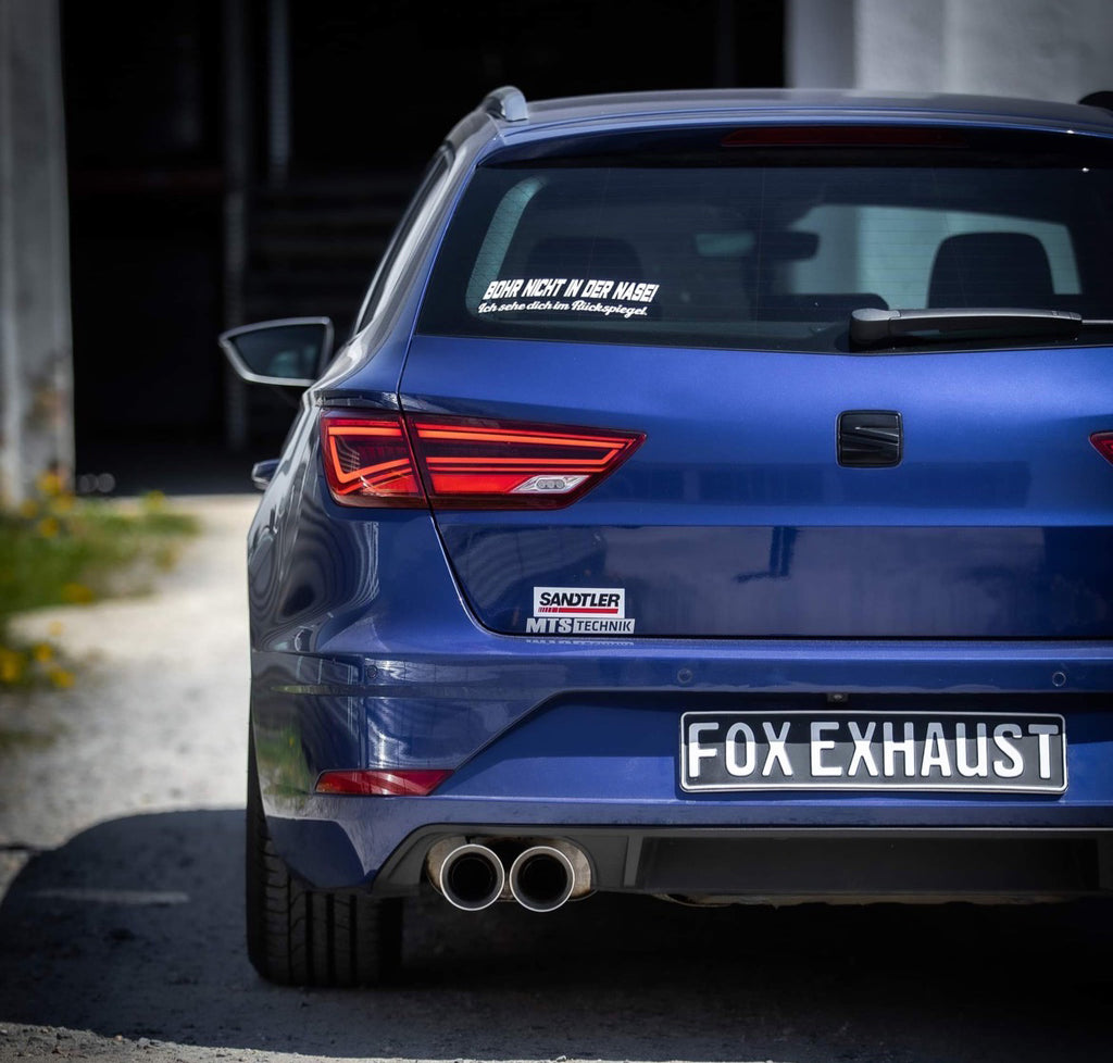 Fox passend fürSeat Leon 5F ST - Starre Hinterachse Endschalldämpfer - 2x90 Typ 25