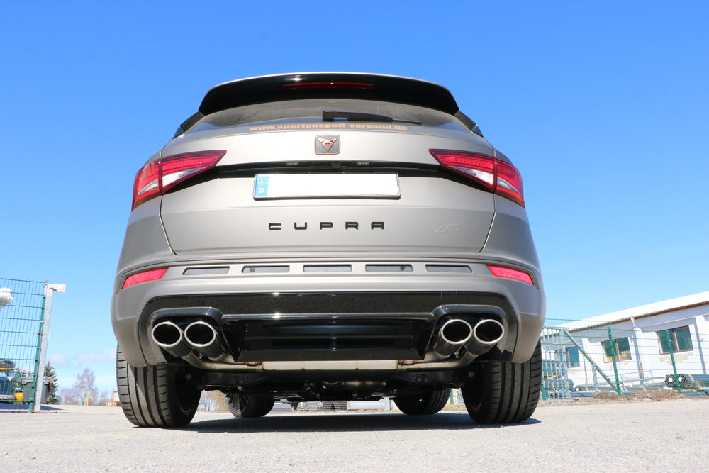 Fox passend für Cupra Ateca/ Seat Ateca Cupra 4x4 - 5FP Halbanlage ab Kat - 2x106x71 Typ 44 rechts/links - mit 2 elektronischen Klappen