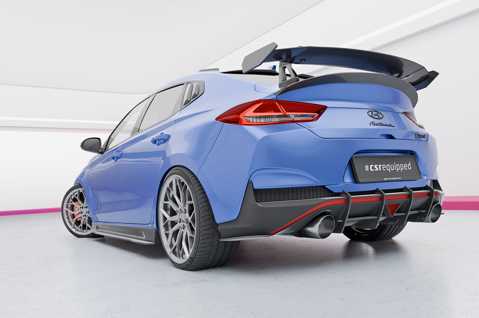 CSR Seitenscheibenblenden mit ABE für Hyundai I30 (PD) Fastback SSB014