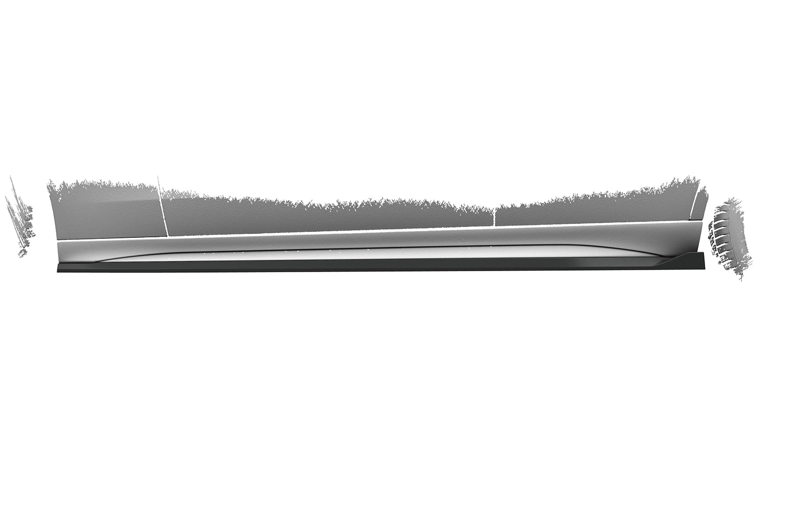 CSR Seitenschweller mit ABE für Mercedes Benz C-Klasse W206 / S206 SS554-C Carbon Look Hochglanz (keine Lackierung erforderlich)