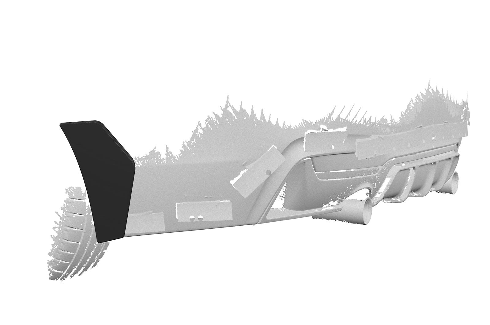 CSR Side Blades / Side Spats für BMW 4er F32 / F33 M-Paket BL015