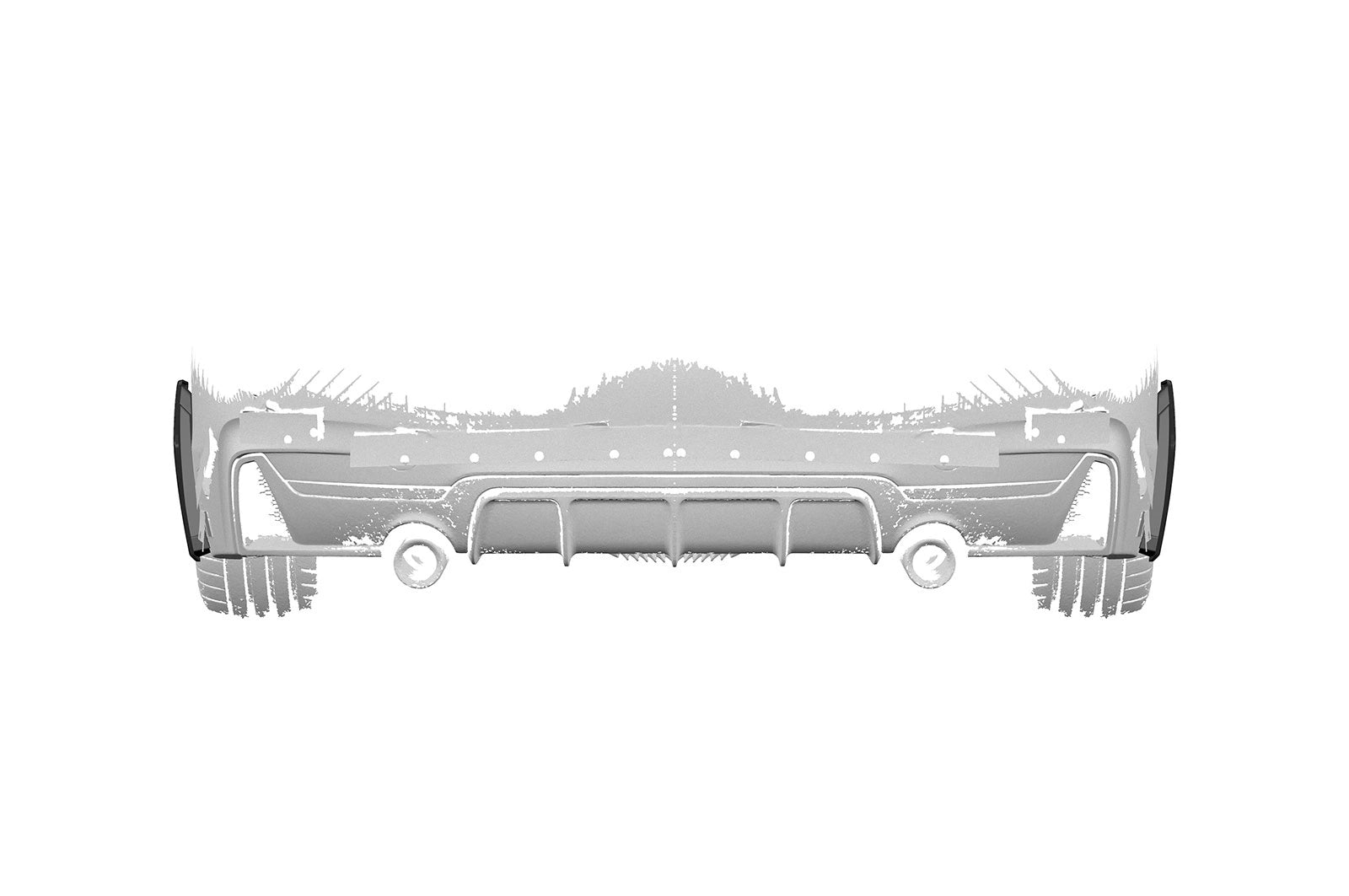 CSR Side Blades / Side Spats für BMW 4er F32 / F33 M-Paket BL015