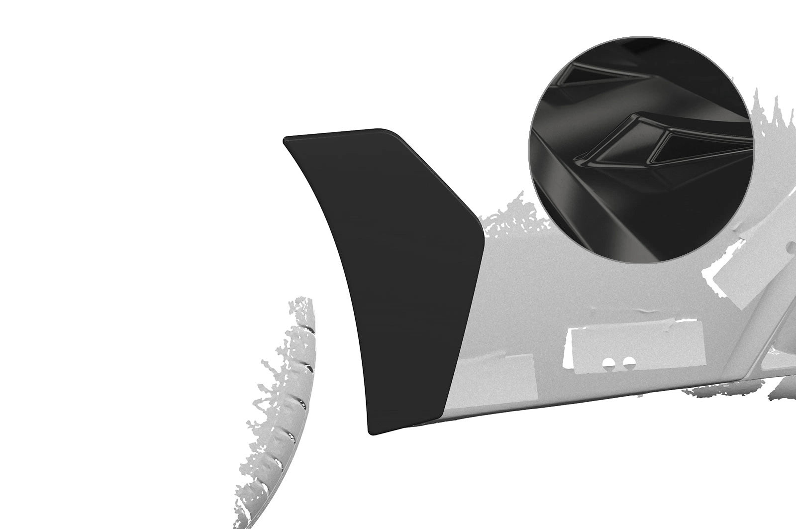 CSR Side Blades / Side Spats für BMW 4er F32 / F33 M-Paket BL015-G | Glossy schwarz Hochglanz (keine Lackierung erforderlich)