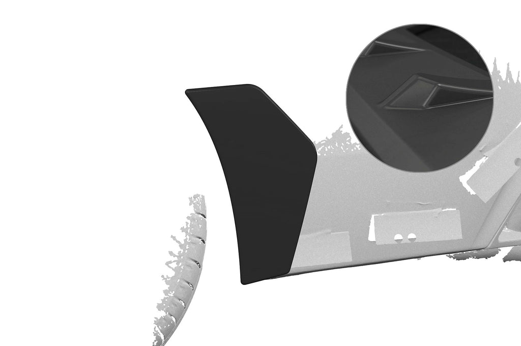 CSR Side Blades / Side Spats für BMW 4er F32 / F33 M-Paket BL015-L | Unlackiert roh (Lackierung erforderlich)