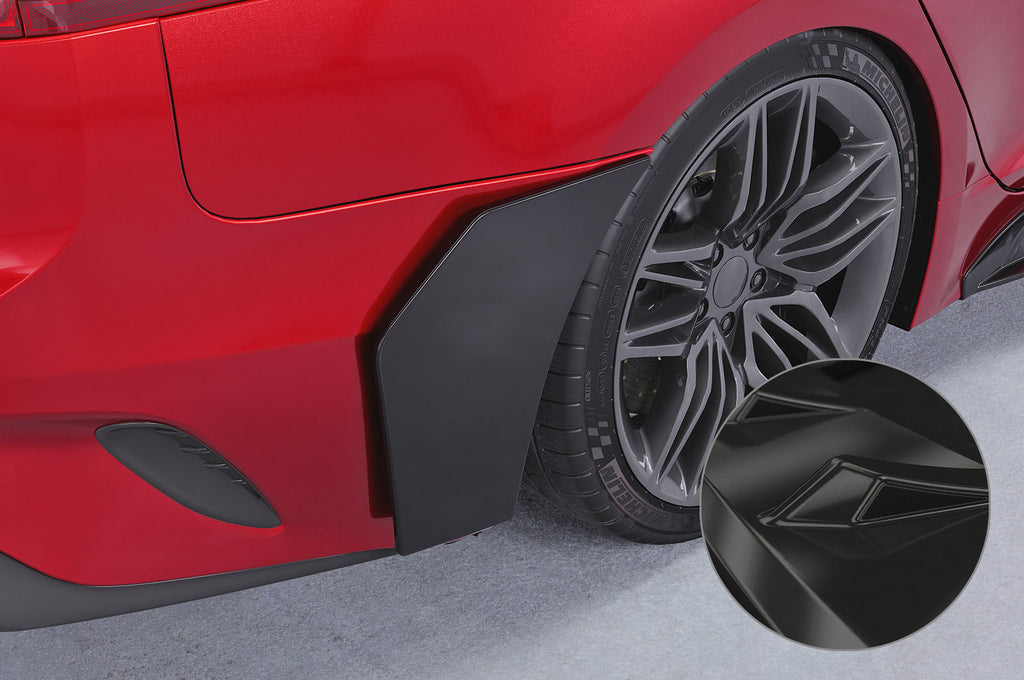 CSR Side Blades / Side Spats mit ABE für Kia Stinger BL007-G Glossy schwarz Hochglanz (keine Lackierung erforderlich)