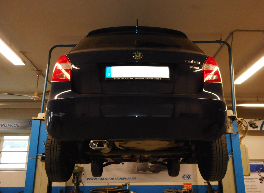 Fox passend fürSkoda Fabia 5J + NJ - 1,2l 12V Endschalldämpfer - 145x65 Typ 59