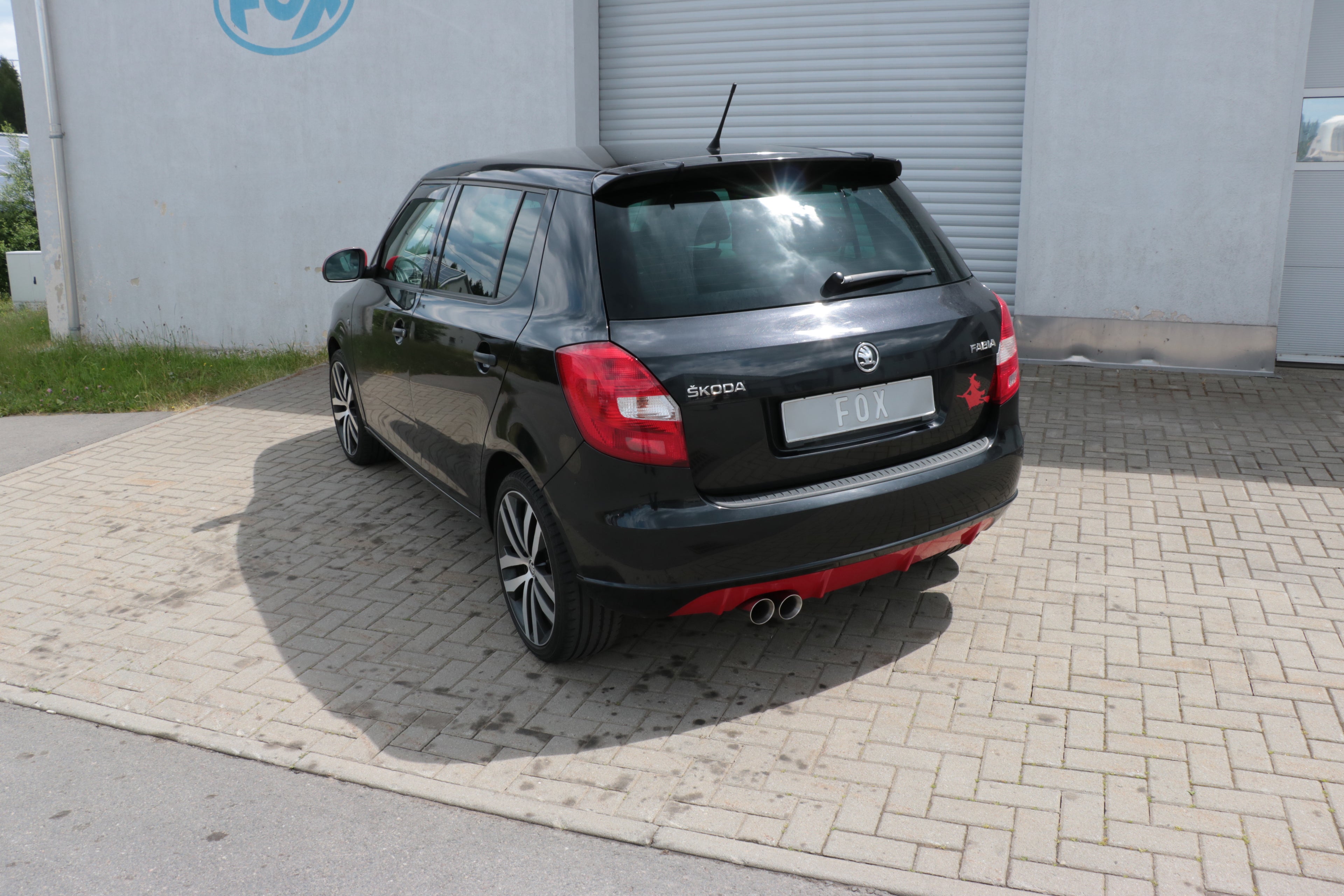 Fox passend für Skoda Fabia  Limousine Endschalldämpfer - 2x76 Typ 25