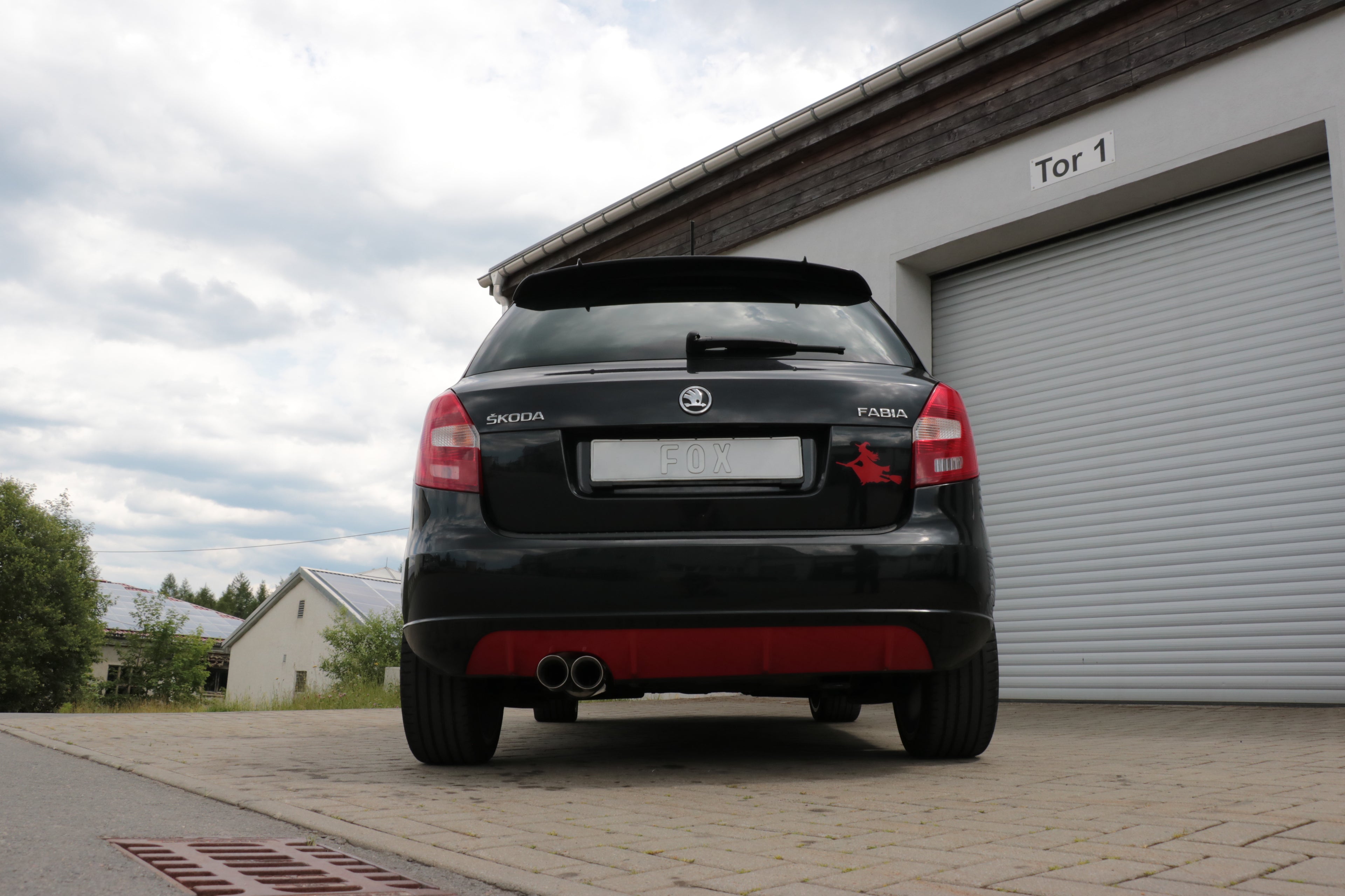 Fox passend fürSkoda Fabia  Limousine Endschalldämpfer - 2x76 Typ 25