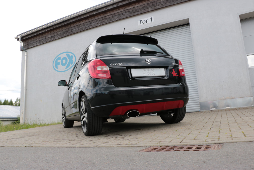 Fox passend fürSkoda Fabia  Limousine Endschalldämpfer - 160x90 Typ 38