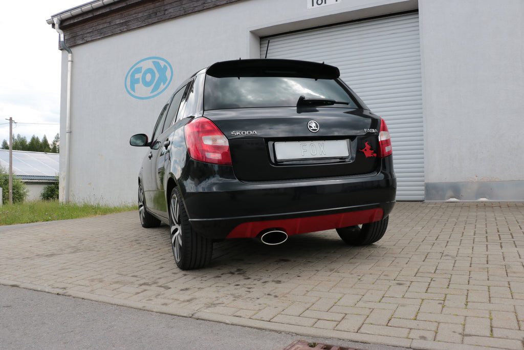 Fox passend für Skoda Fabia  Limousine Endschalldämpfer - 160x90 Typ 38