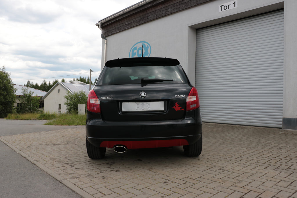 Fox passend fürSkoda Fabia  Limousine Endschalldämpfer - 160x90 Typ 38