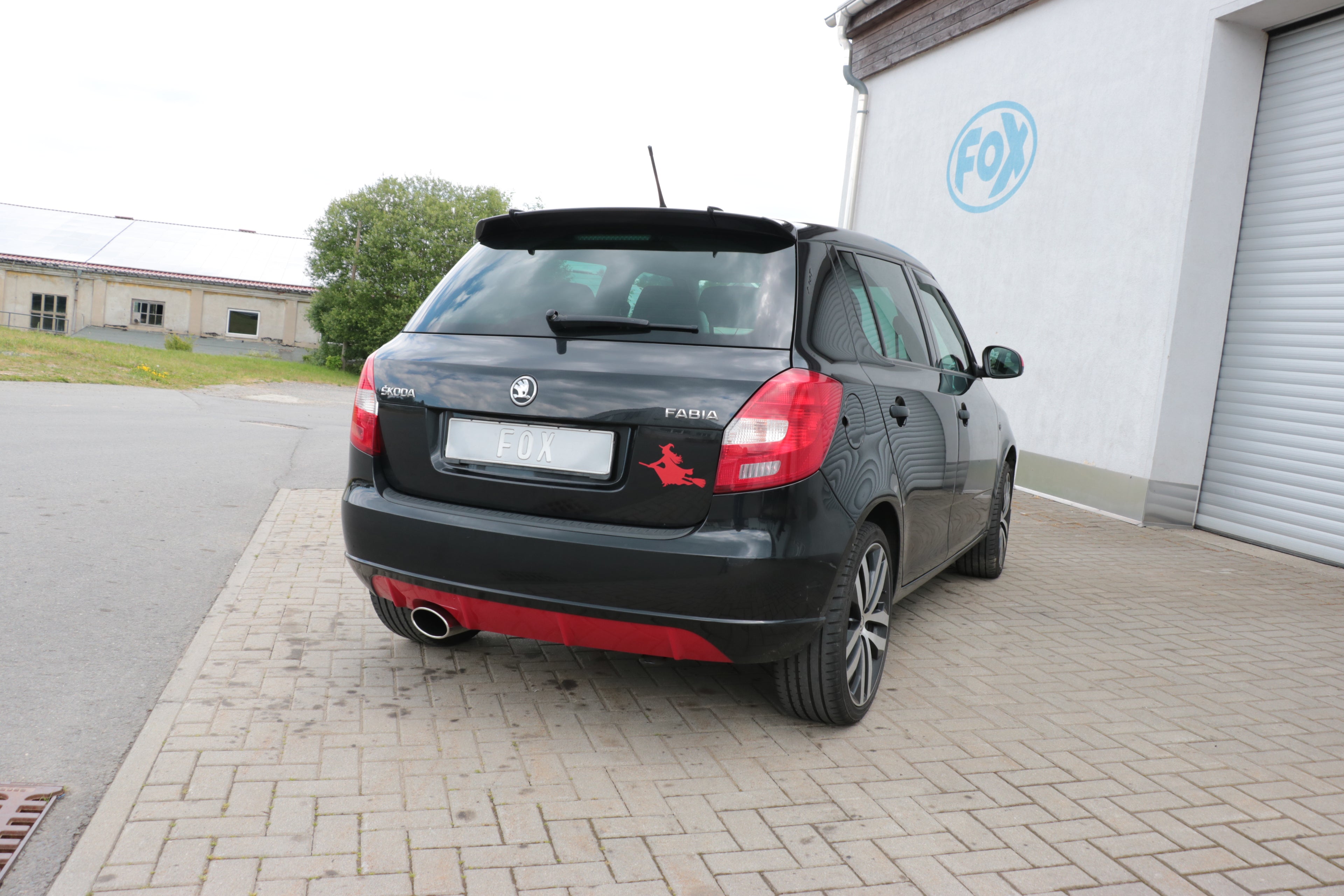 Fox passend fürSkoda Fabia  Limousine Endschalldämpfer - 160x90 Typ 38