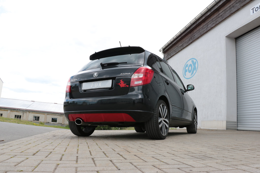 Fox passend fürSkoda Fabia  Limousine Endschalldämpfer - 160x90 Typ 38