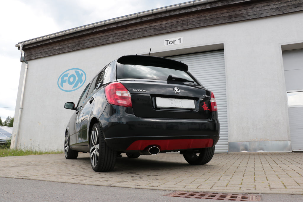 Fox passend fürSkoda Fabia  Limousine Endschalldämpfer - 140x90 Typ 44