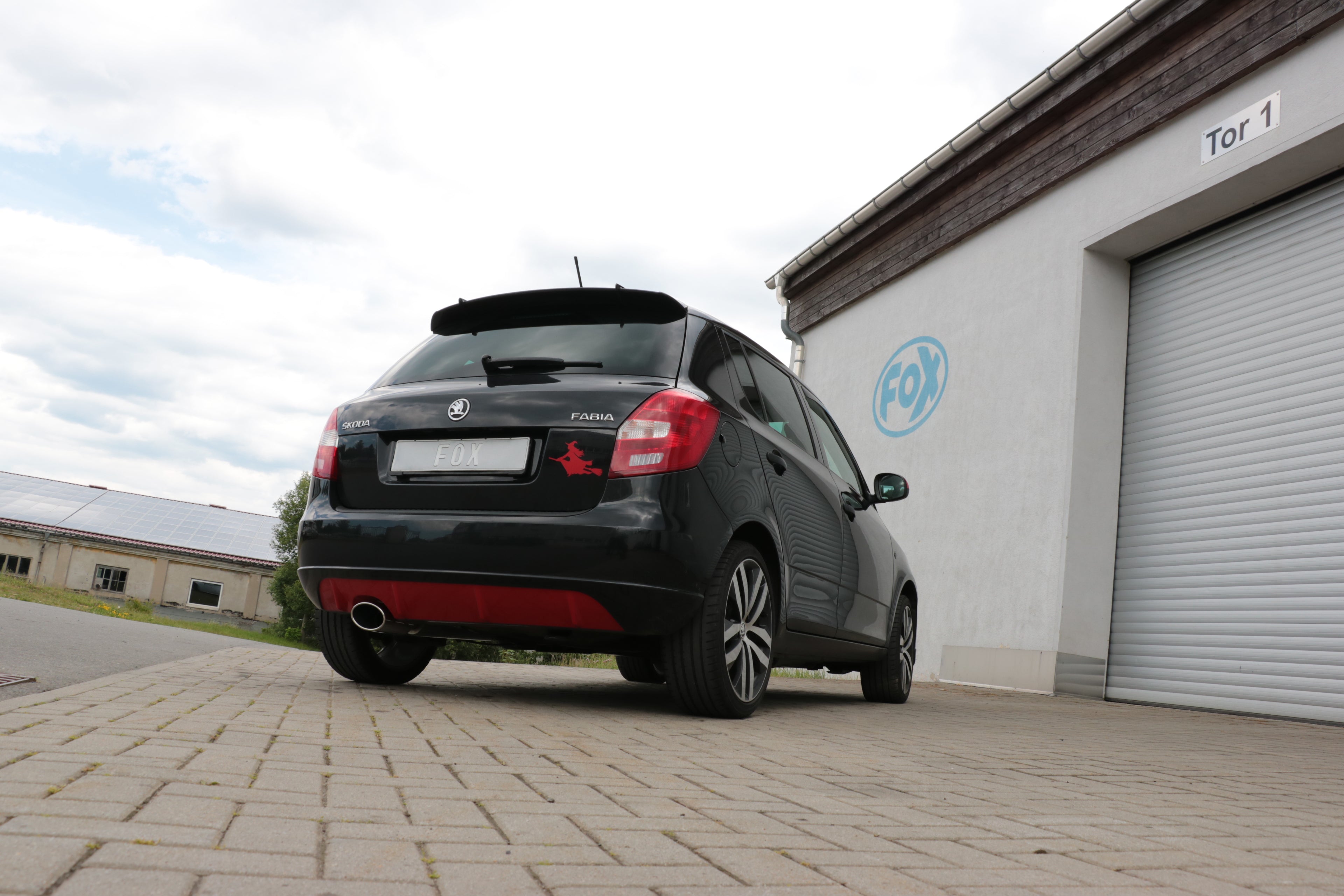 Fox passend fürSkoda Fabia  Limousine Endschalldämpfer - 140x90 Typ 44