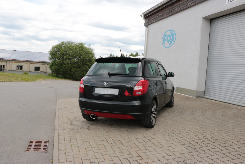 Fox passend fürSkoda Fabia  Limousine Endschalldämpfer - 140x90 Typ 44