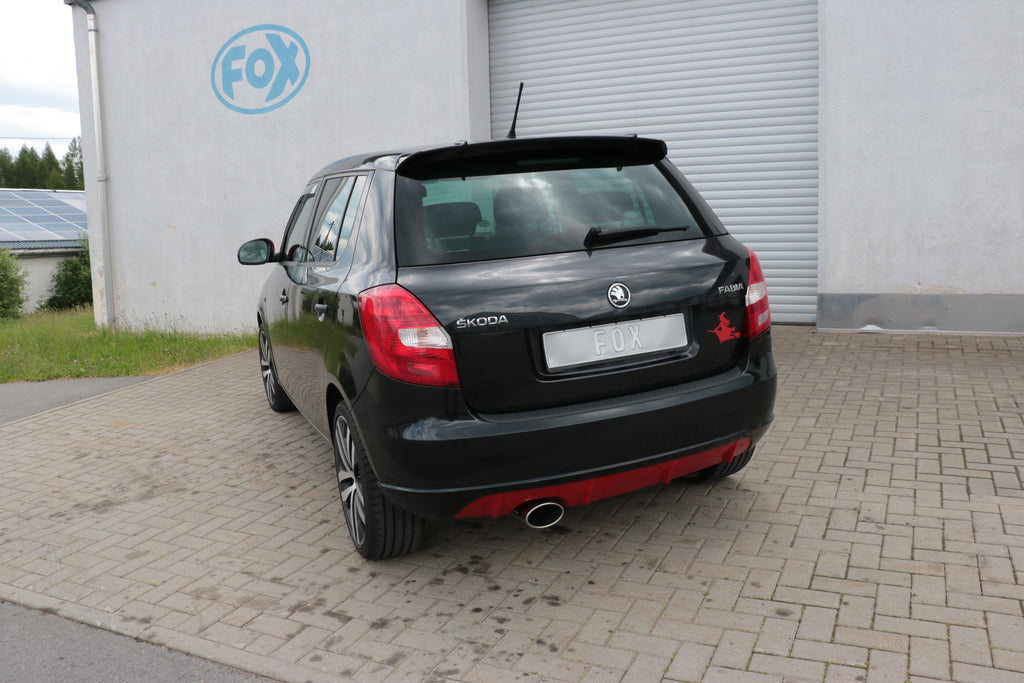 Fox passend fürSkoda Fabia  Limousine Endschalldämpfer - 140x90 Typ 44