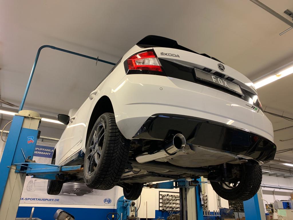 Fox passend fürSkoda Fabia NJ R5 Edition Endschalldämpfer - 1x100 Typ 25