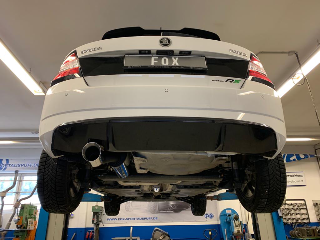 Fox passend fürSkoda Fabia NJ R5 Edition Endschalldämpfer - 1x100 Typ 25