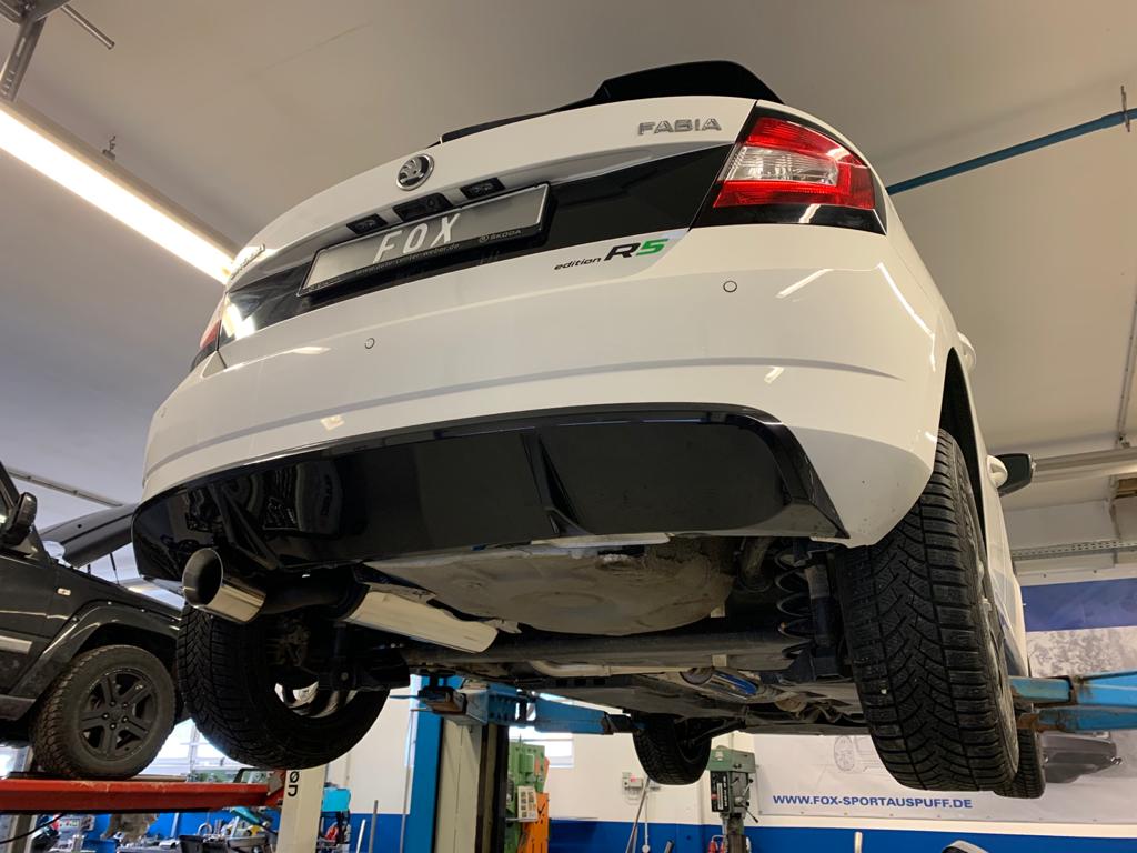 Fox passend fürSkoda Fabia NJ R5 Edition Endschalldämpfer - 1x100 Typ 25