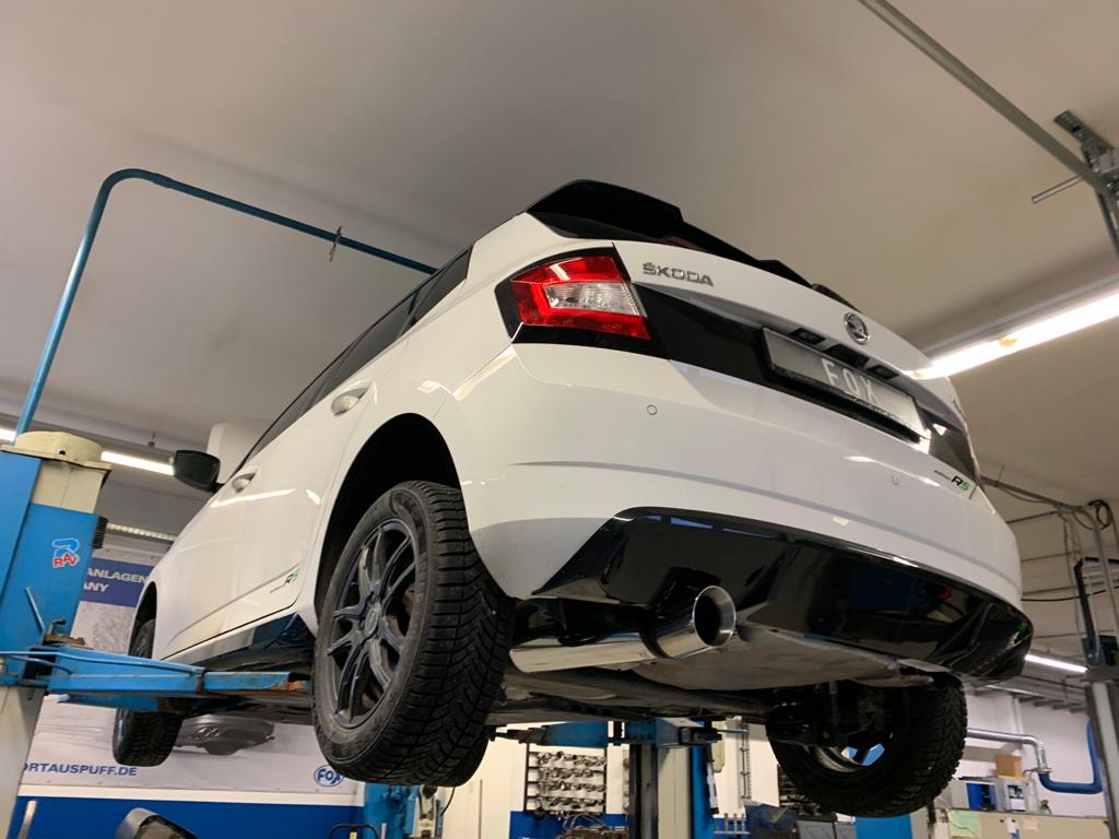 Fox passend fürSkoda Fabia NJ R5 Edition Endschalldämpfer - 1x100 Typ 25