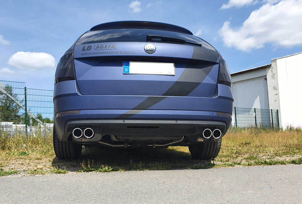 Fox passend fürSkoda Octavia 5E 4x4 - 2,0l 140kW Endschalldämpfer rechts/links - 2x76 Typ 16 rechts/links