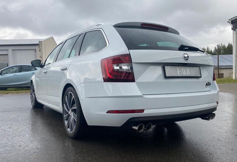 Fox passend für Skoda Octavia 5E - 2,0l 140kW Endschalldämpfer rechts/links - 2x76 Typ 25 rechts/links