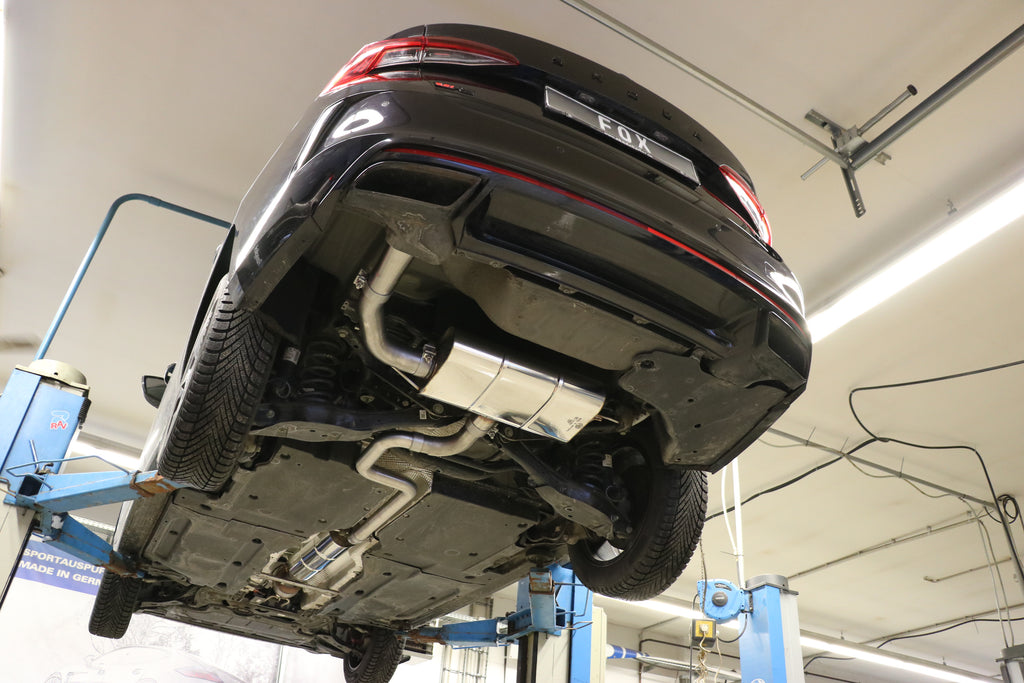 Fox passend fürSkoda Octavia NX RS iV Endschalldämpfer - Austritt im linken originalen Endrohr