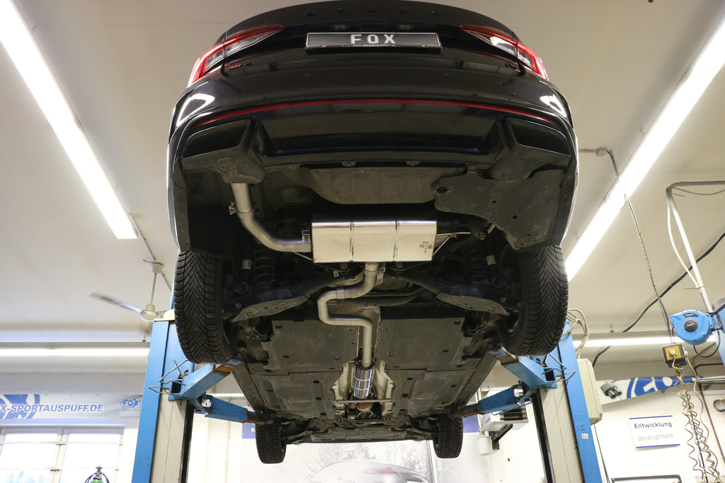 Fox passend für Skoda Octavia NX RS iV Endschalldämpfer - Austritt im linken originalen Endrohr