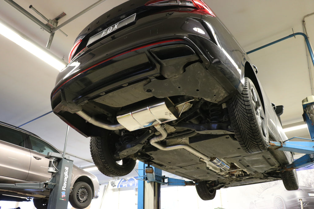Fox passend fürSkoda Octavia NX RS iV Endschalldämpfer - Austritt im linken originalen Endrohr