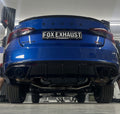 Fox passend für Skoda Octavia NX RS Endschalldämpfer rechts/links - 2x100 Typ 25 rechts/links schwarz - Passend an Rieger Stoßstange RIE00088254 oder RIE00088255