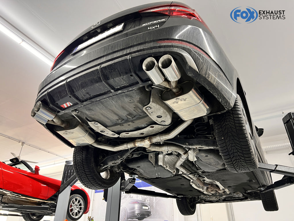 Fox passend fürSkoda Superb III 3V 4x4 Halbanlage ab OPF Ausgang rechts/links - 2x90 Typ 25 rechts/links