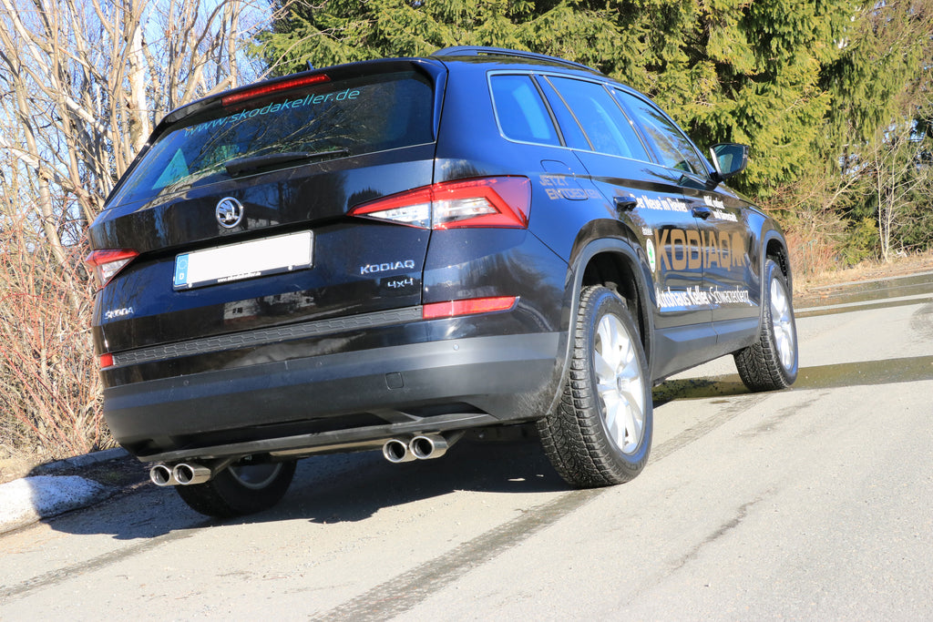 Fox passend fürSkoda Kodiaq 4x4 Endschalldämpfer Ausgang rechts/links - 2x88x74 Typ 32 rechts/links