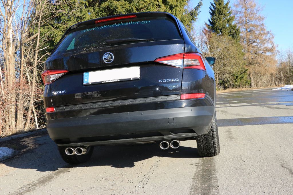 Fox passend für Skoda Kodiaq 4x4 Endschalldämpfer Ausgang rechts/links - 2x88x74 Typ 32 rechts/links